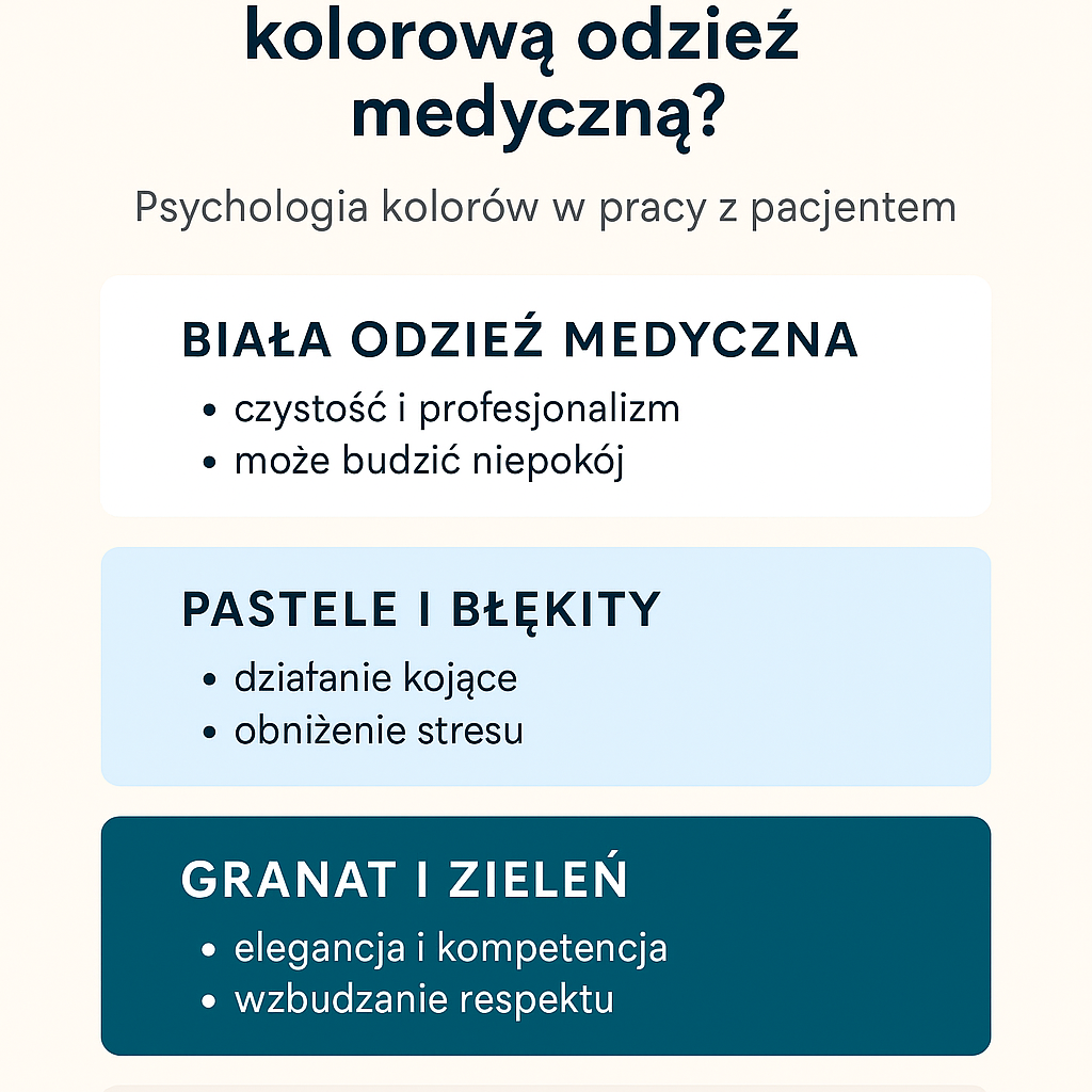 Czy warto nosić kolorową odzież medyczną? Psychologia kolorów w pracy z pacjentem